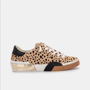 Calf Hair Leopard Sneaker